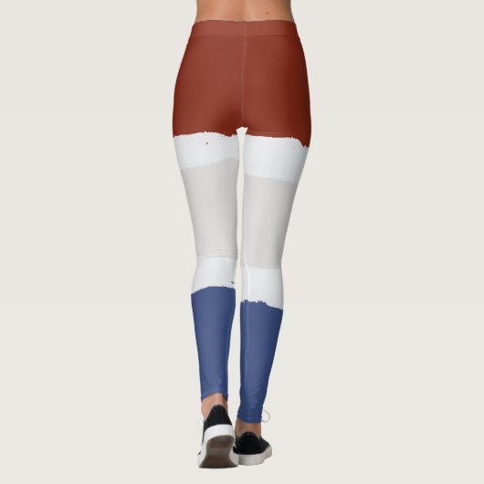 Red Cream Blue Leggings (Rückseite)