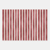 Red Cream Bow Christmas Round Ornament Geschenkpapier Set (Vorderseite 3)