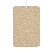 Red Cream Flowers Gold Glitter Autolufterfrischer (Rückseite)