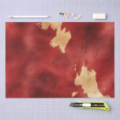 Red Cream Gold Südwest Cowhide Seidenpapier (Handwerk)