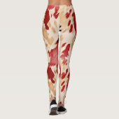 Red Cream Ivory Cowhide Leggings (Rückseite)