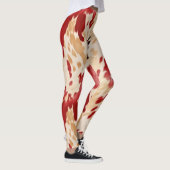 Red Cream Ivory Cowhide Leggings (Rechts)