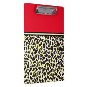 Red Cream Leopard Klemmbrett (Rechts)