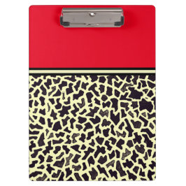 Red Cream Leopard Klemmbrett