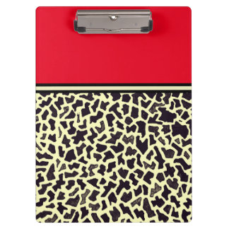 Red Cream Leopard Klemmbrett