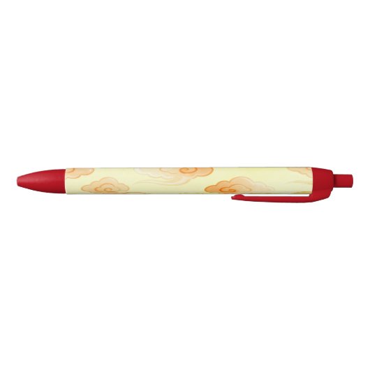Red Cream Lucky Clouds Pen Kugelschreiber (Unterseite)