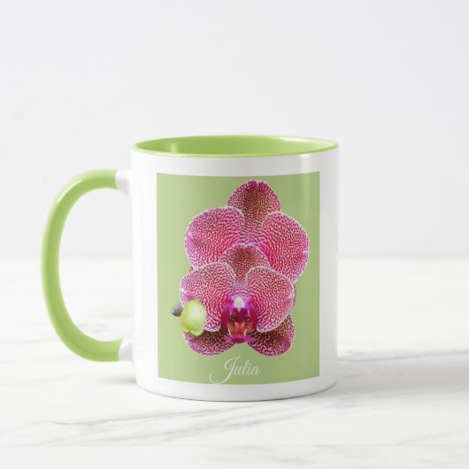 Red Cream Phal. Orchids Coffee Cup Tasse (Links)