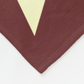 Red & Cream Star gequiltet Fleecedecke (Ecke)