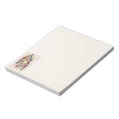 Red Created Bird Notepad Notizblock (Rotiert)