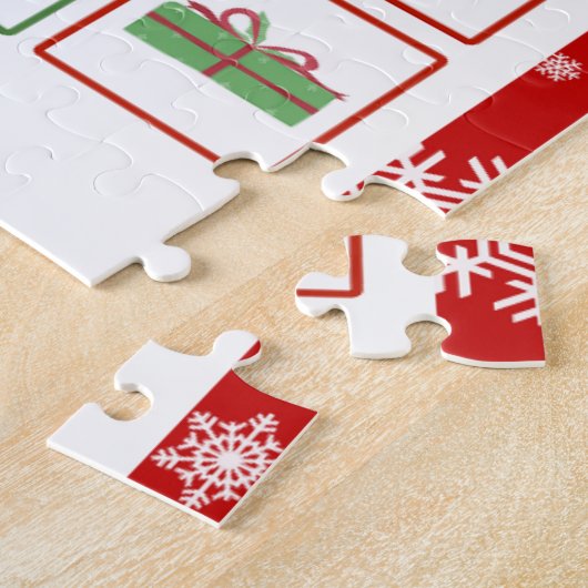 Red Creative Christmas Bingo Jigsaw Puzzle (Seite)