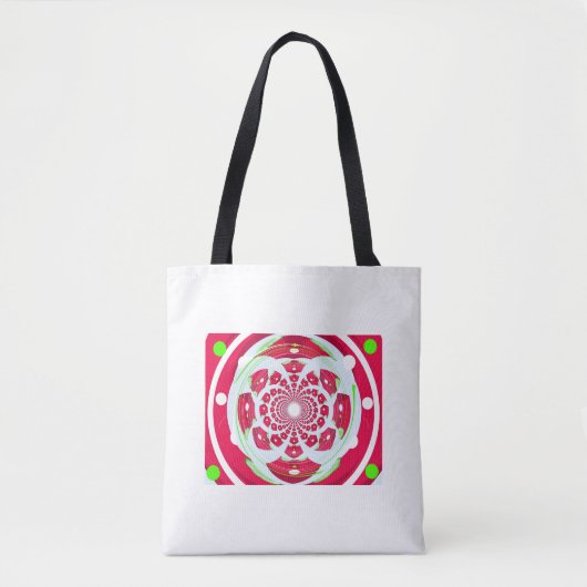 Red Creative Pattern Tasche (Vorderseite)