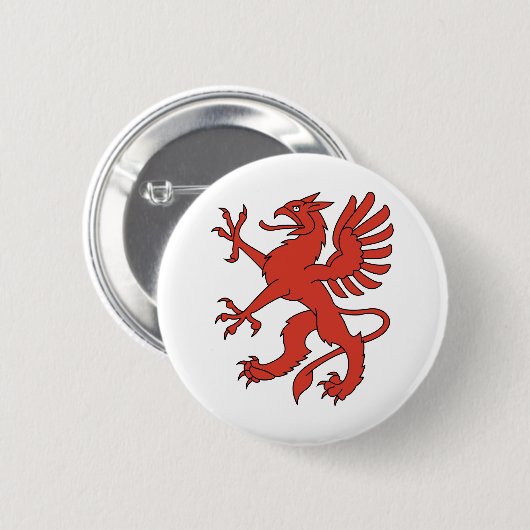 Red Creature Dragon Wings Congue Button (Vorne & Hinten)