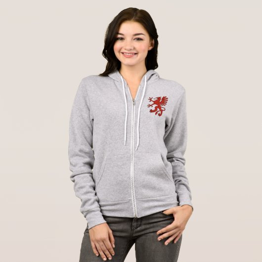 Red Creature Dragon Wings Congue Hoodie (Vorne ganz)