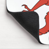 Red Creature Dragon Wings Congue Mousepad (Ecke)