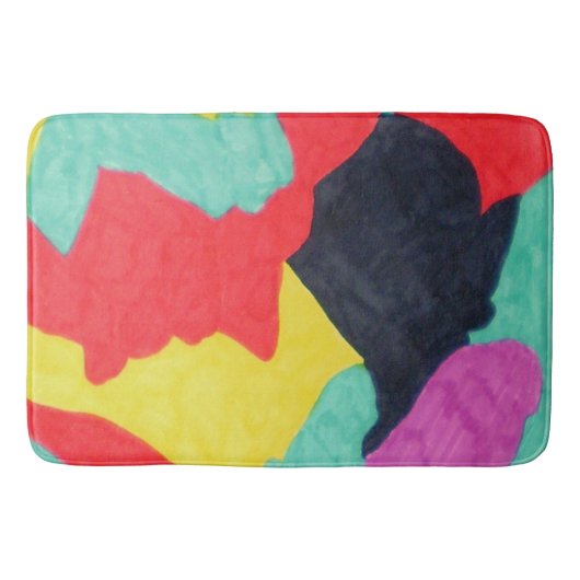 Red Creatures Bath Mat Badematte (Vorderseite)