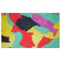 Red Creatures Fabric