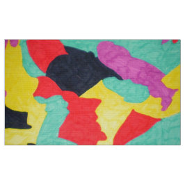 Red Creatures Fabric Stoff