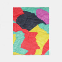 Red Creatures Fleece Blanket