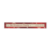 Red & Creme Weihnachtsschneeflocken Custom (Person)
