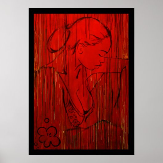 Red Creole Rain Poster (Vorne)