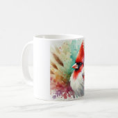 Red crested cardinal 060824AREF107 - Watercolor Kaffeetasse (Vorderseite Links)