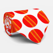 Red Cricket Ball Krawatte (Gerollt)