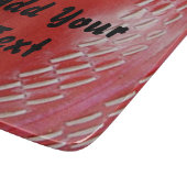 Red Cricket Ball Sports Customizing Schneidebrett (Ecke)