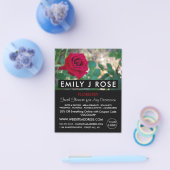 Red Crimson Rose, Floristry Advertising Flyer (Einzeln)