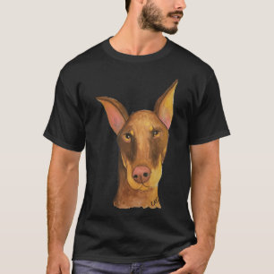 Red Croppe Doberman T-Shirt