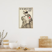 RED CROSS im Namen der Gnade geben! Weltkrieg Poster (Küche)