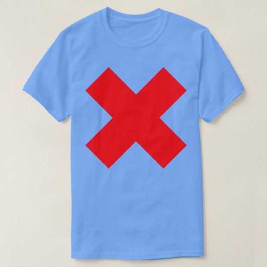 RED CROSS ON BLACK T-Shirt (Design vorne)