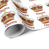 Red Crown Design Geschenkpapier (Rolleneckpunkt)