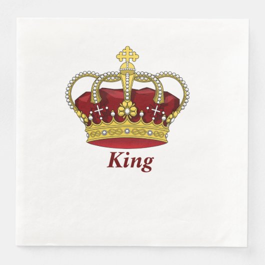 Red Crown King Serviette (Vorderseite)