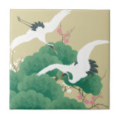 red-crowned crane fliese (Vorderseite)