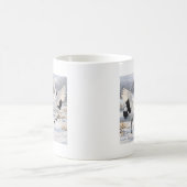 Red-crowned Cranes in Winter Kaffeetasse (Mittel)
