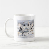 Red-crowned Cranes in Winter Kaffeetasse (Links)