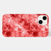 Red Crumpled Textur Case-Mate iPhone Hülle (Rückseite (Horizontal))