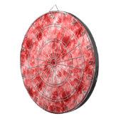 Red Crumpled Textur Dartscheibe (Vorderseite rechts)