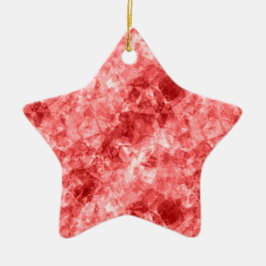 Red Crumpled Textur Keramikornament