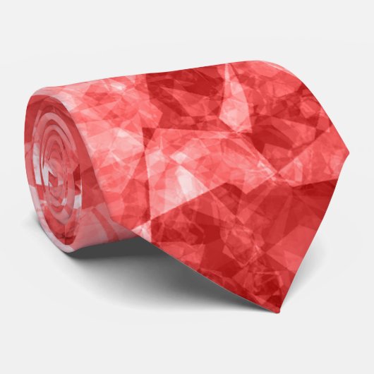 Red Crumpled Textur Krawatte (Gerollt)