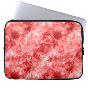 Red Crumpled Textur Laptopschutzhülle