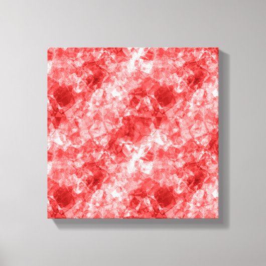 Red Crumpled Textur Leinwanddruck (Vorderseite)