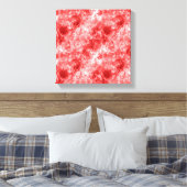 Red Crumpled Textur Leinwanddruck (Insitu (Schlafzimmer))