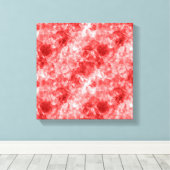 Red Crumpled Textur Leinwanddruck (Insitu (Holzboden))