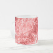 Red Crumpled Textur Mattglastasse (Vorderseite Links)