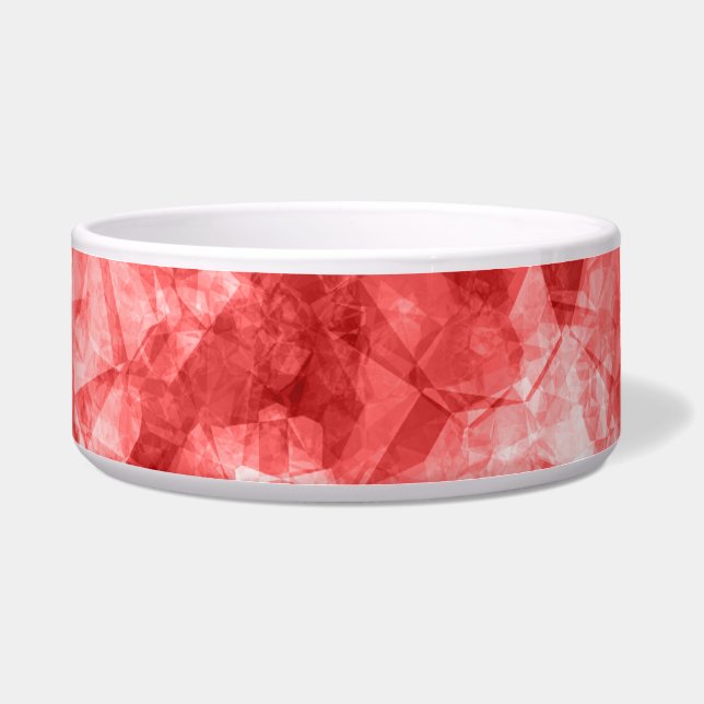 Red Crumpled Textur Napf (Vorderseite)