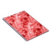 Red Crumpled Textur Notizblock (Rechte Seite)