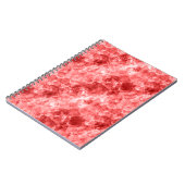 Red Crumpled Textur Notizblock (Linke Seite)