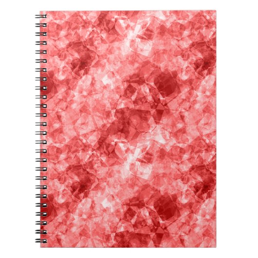 Red Crumpled Textur Notizblock (Vorderseite)