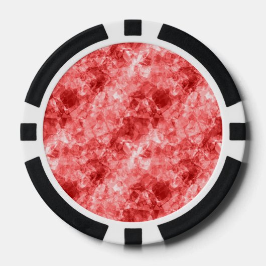 Red Crumpled Textur Pokerchips (Vorderseite)